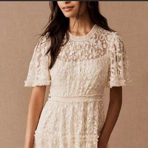 BRAND NEW WITH TAGS Needle and Thread absolutely stunning white lace dress!!